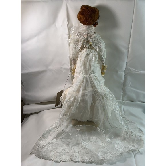 Franklin Heirloom Dolls Gibson‎ Girl Anniversary Bride ~ Porcelain~Red Hair~Rare - Picture 2 of 13